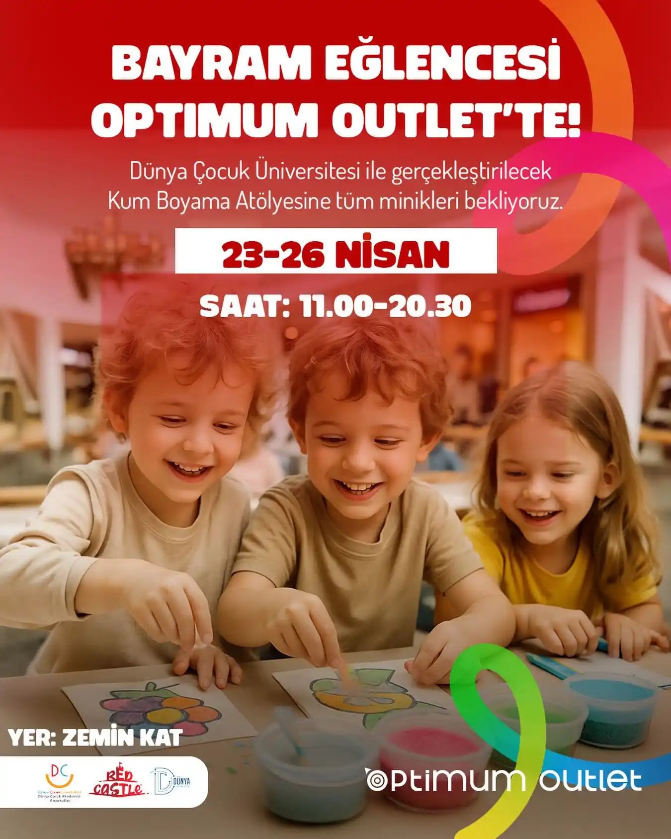 23 Nisan Kum Boyama Etkinliği