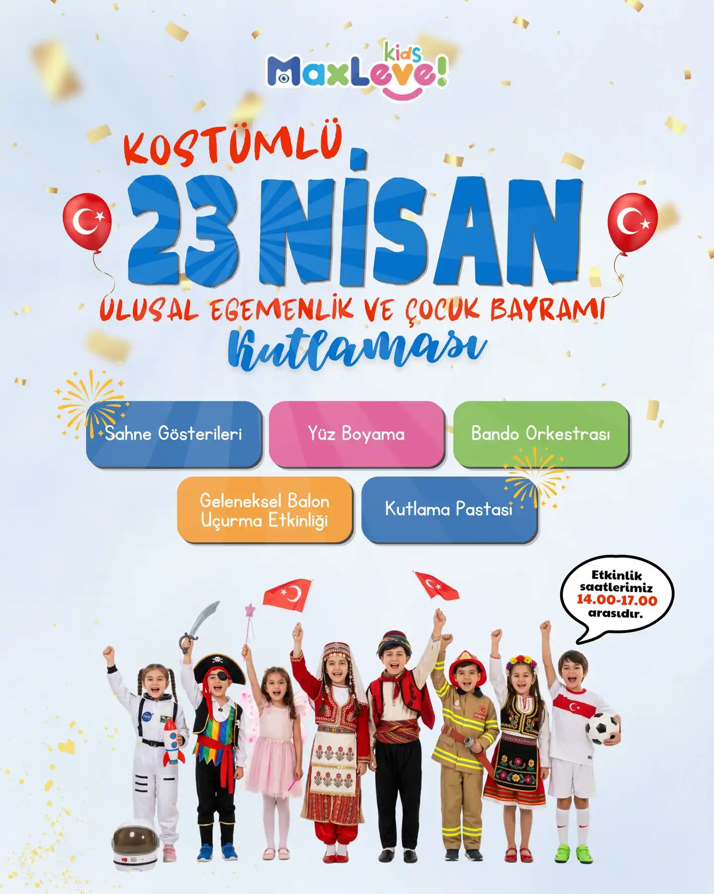 Kostümlü 23 Nisan Kutlaması